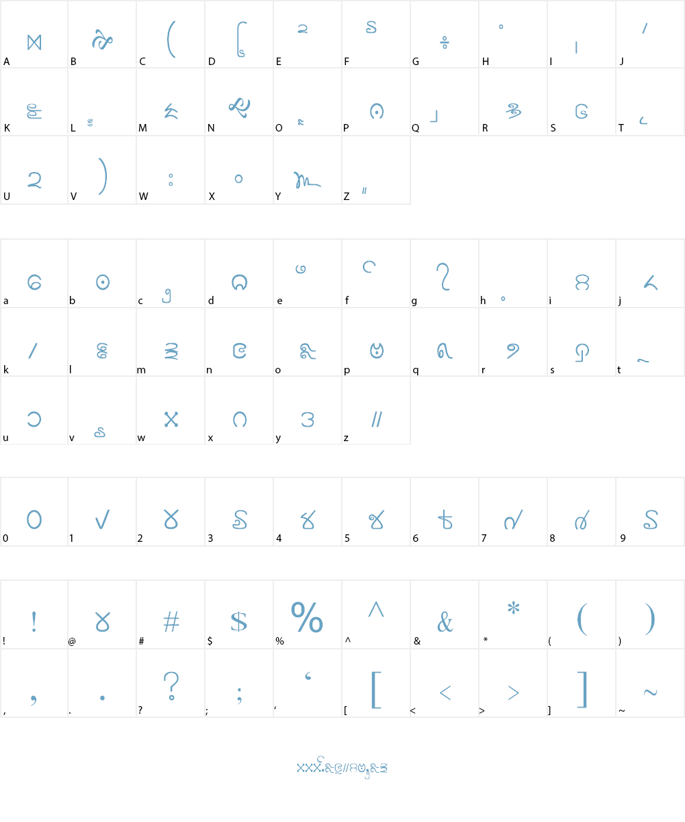 Plone Ware Shar_Mla Font Character